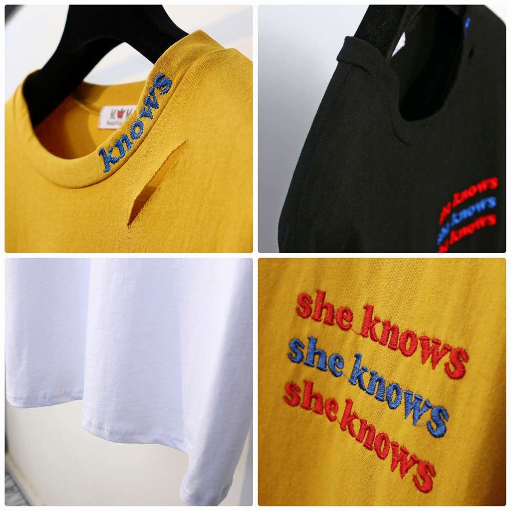 レディース　トップス　Tシャツ　半袖　綿　コットン　刺繍　ルーズ　シンプル　ゆったり　カジュアル　大人可愛い　フェミニン　デート　お出かけ　普段着　ブラック　ホワイト　ベージュ　イエロー　送料無料