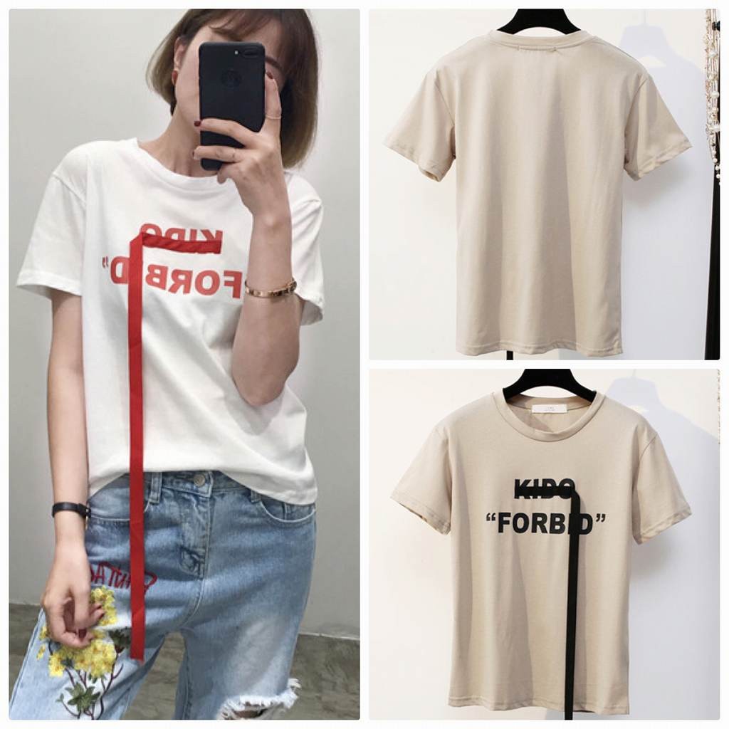 レディース　トップス　Tシャツ　半袖　綿　コットン　リボン　シンプル　プリント　ロゴゆったり　カレッジ風　カジュアル　大人可愛い　フェミニン　デート　お出かけ　普段着　ブラック　ホワイト　ベージュ　送料無料