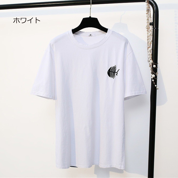 レディース　猫　プリント　半袖　Tシャツ　クルーネック　トップス　人気　春物　夏物　女性　大人　カジュアル　キュート　可愛い　フェミニン　おしゃれ　ファッション　ブラック　イエロー　カーキ　ホワイト　フリーサイズ　ワンサイズ　送料無料