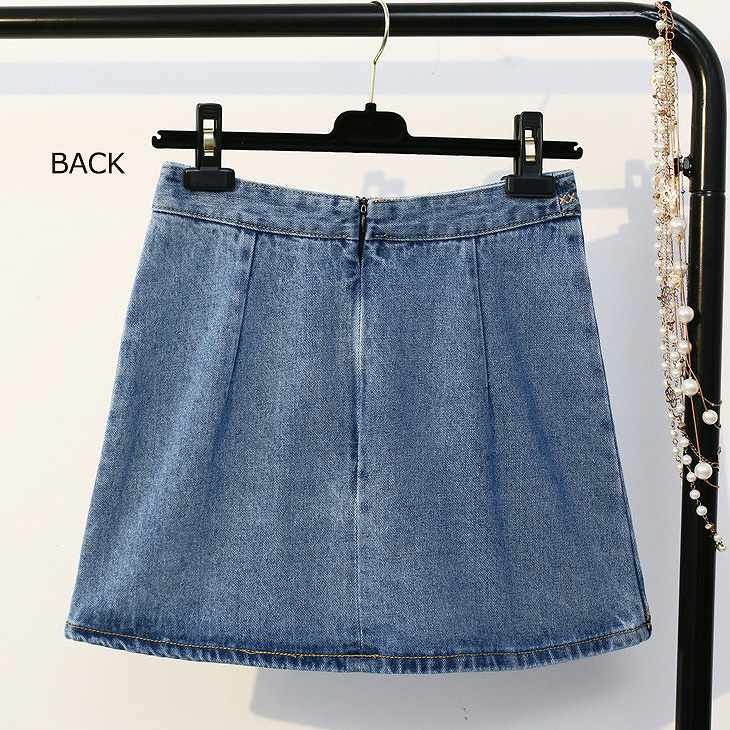 レディース　刺繍　ハイウエスト　ミニタイトスカート　デニム　ジーンズ　ボトムス　春物　夏物　海　女性　大人　カジュアル　可愛い　フェミニン　おしゃれ　ファッション　ブルー　ネイビー　Ｓ　Ｍ　Ｌ　XL　サイズ　送料無料