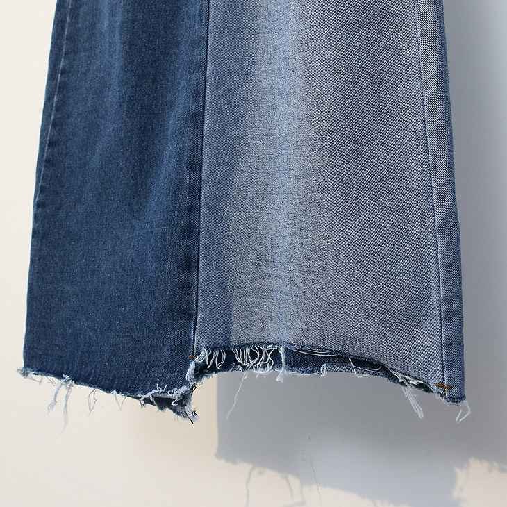 レディース　スカート　デニム　アシンメトリー　ジッパースカート　カットオフ　切りっぱなし　春　夏　カジュアル　フェミニン　キュート　可愛い　おしゃれ　セクシー　無地　ブルー　送料無料