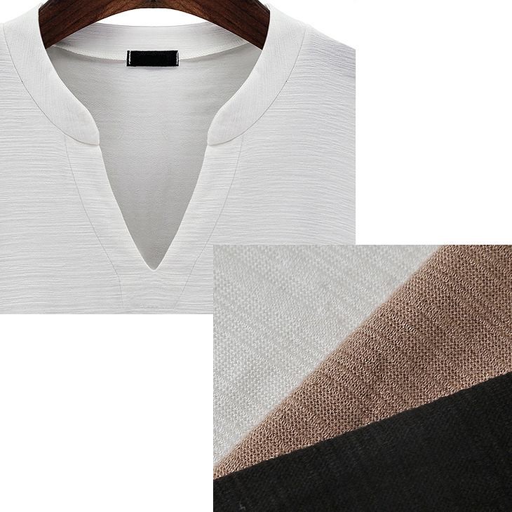 レディース　トップス　カットソー　7分袖　無地　Vネック　カジュアル　大人可愛い　フェミニン　大きいサイズ　オフィス　デート　お出かけ　デイリー　グレー　ブラック　送料無料