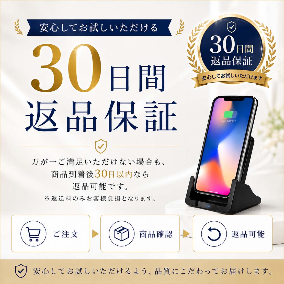 ワイヤレス充電器 iPhone Android 15W 10W 置くだけ スマホ 充電器 Qi