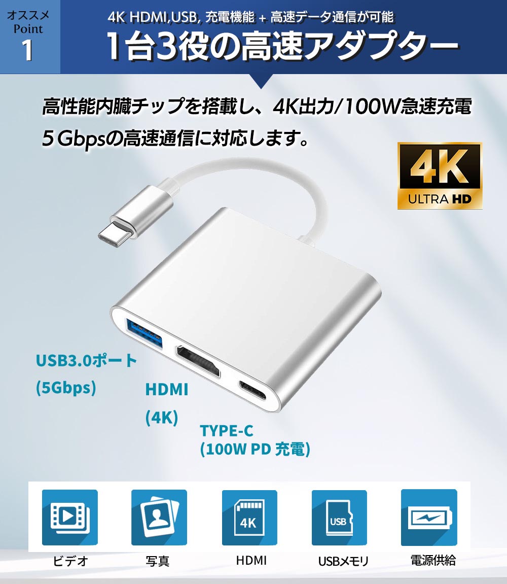 USB-C HDMI変換アダプター　タイプC 純正　アップル 楽天市場】新品 Apple 純正 アップル USB-C Digital AV Multiport