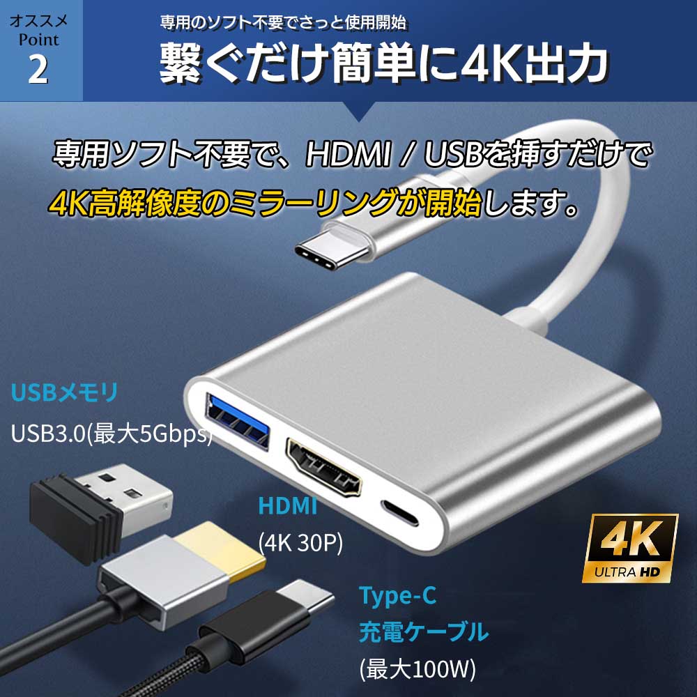 mac book air（HDMI変換アダプター）｜分配器、切替器｜パソコン周辺