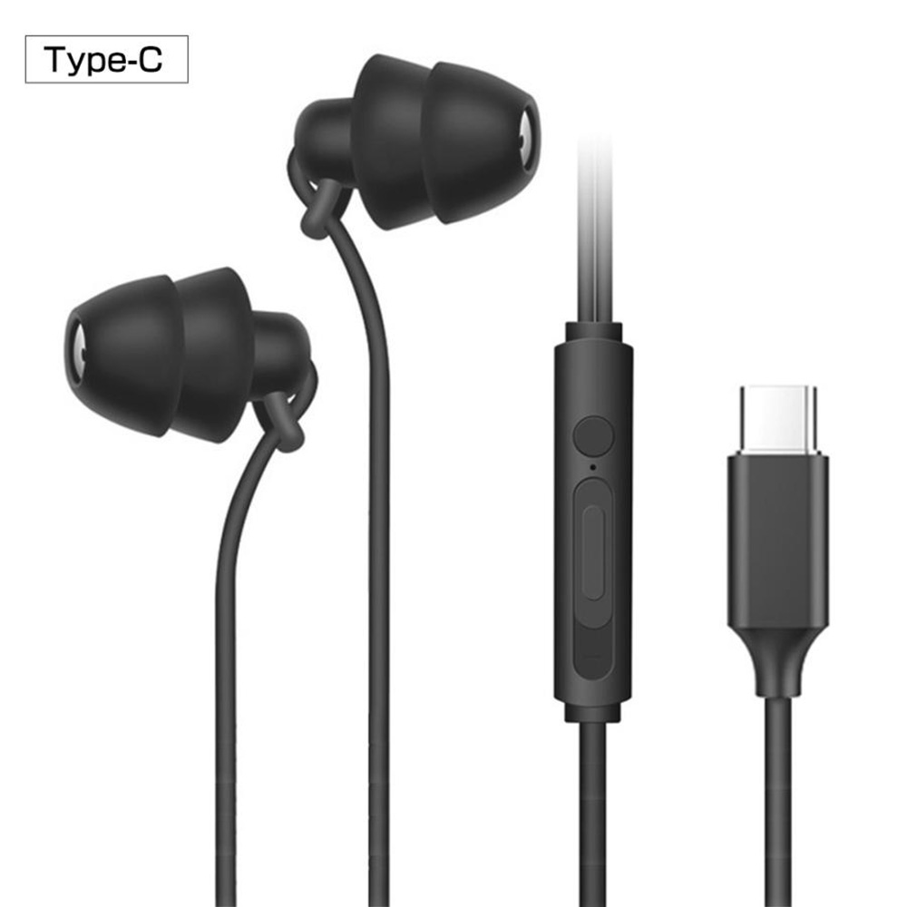 イヤホン 有線 睡眠 普段使い 3.5mm Type-C 寝ながら タイプC 柔らかい