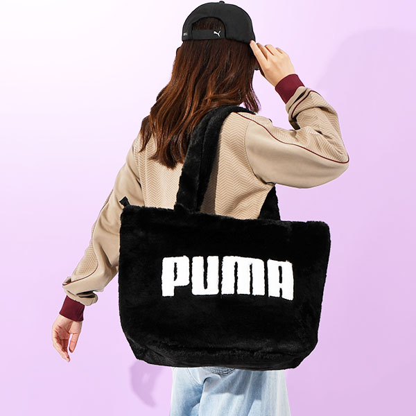 PUMA（プーマ） レディース 17L もこもこ トートバッグ PUMA UP FAUX