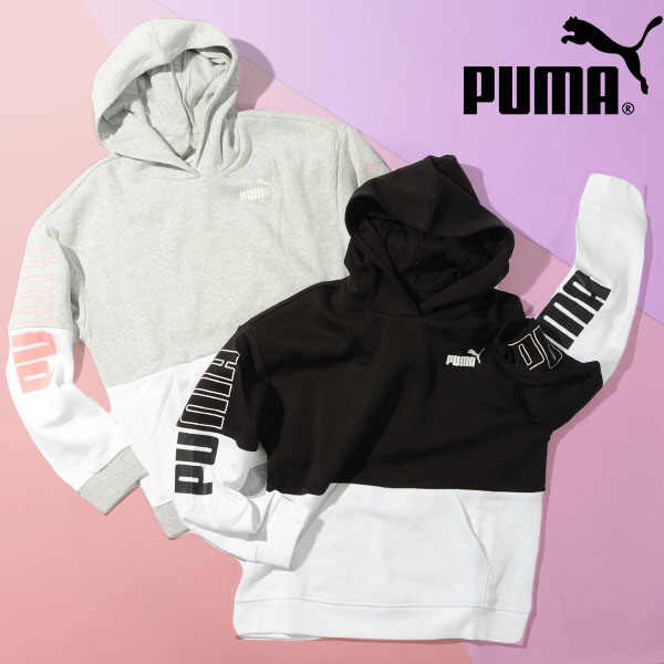 プーマ キッズ ガールズ スウェット パーカー PUMA POWER カラー 