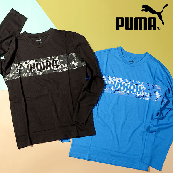 プーマ×トラップスターロンドン 長袖シャツ ロンT サッカーシャツ ゲームシャツ PUMA プーマ Tシャツ キッズ 長袖 ロンT 袖ロゴ 684036 ロング