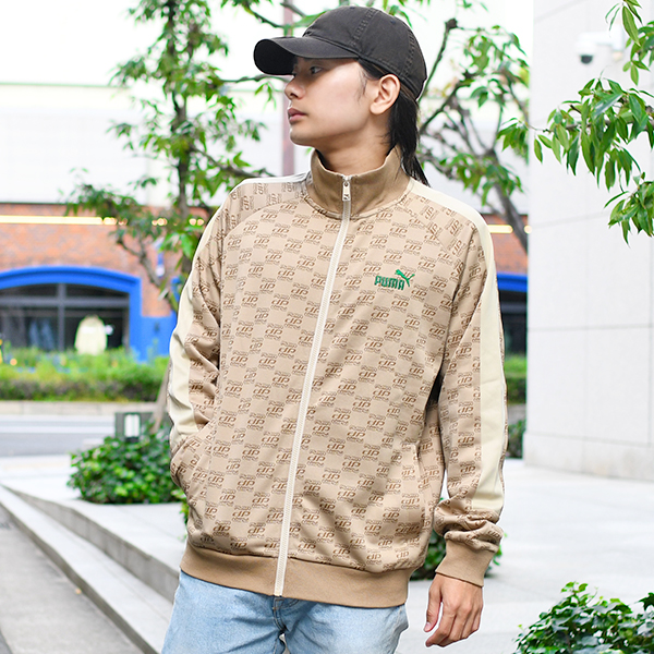 限定店舗品 26%off モノグラムジャケット プーマ メンズ レディース ジャージ PUMA CORE HERITAGE モノグラム トラック ジャケット トラックトップ 680697 | PUMA | 01