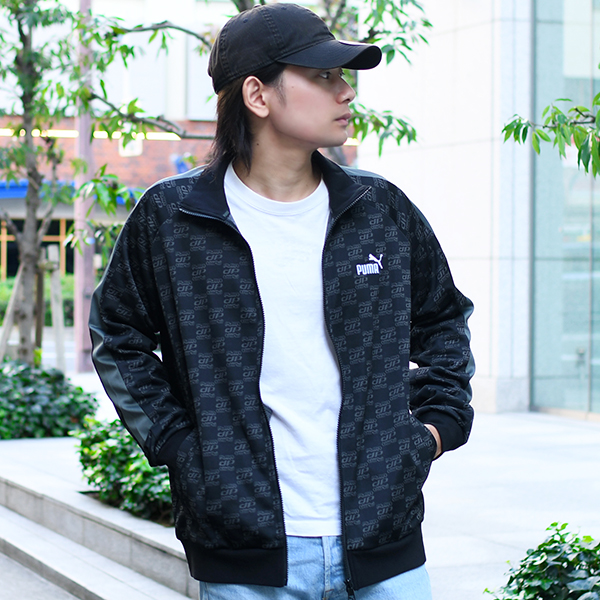限定店舗品 26%off モノグラムジャケット プーマ メンズ レディース ジャージ PUMA CORE HERITAGE モノグラム トラック ジャケット トラックトップ 680697 | PUMA | 02