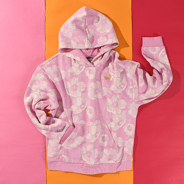 KIDILL　プリーツスウェットフーディ　パーカー　花柄 KIDILL - Pleats Sweat Hoodie - プリーツスウェットフーディ