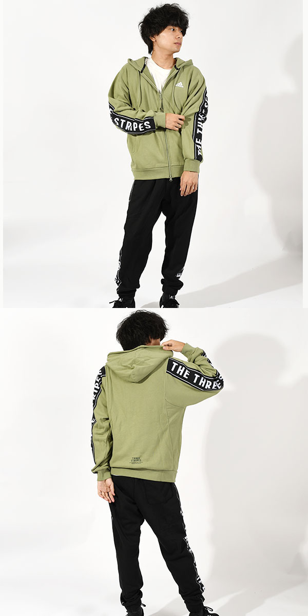 アディダス メンズ レディース パーカー 上下セット adidas M