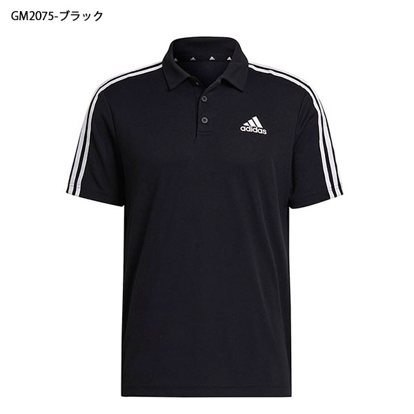 アディダス 新作送料無料 半袖 ポロシャツ Adidas メンズ M D2m 3ストライプス ワンポイント カジュアル テニス 3本ライン ゴルフ 21春新作 ロゴ ウェア