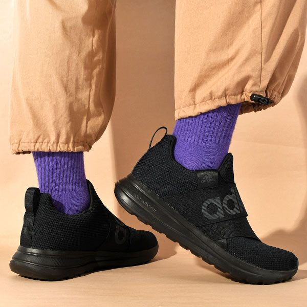 【adidas】バレエ ポーティー スリッポン スニーカー adidas スリッポンスニーカー ライト レーサー アダプト 6.0