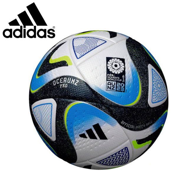アディダス　サッカーボール　5号　試合球　中学生以上　国際公認球　公式試合球　2023　adidas　FIFA　女子ワールドカップ　芝用　プロ　JFA検定球　AF570　オーシャンズ