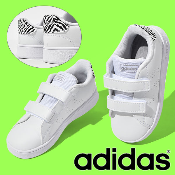 ゼブラ柄 アディダス ベビーシューズ Adidas Advancourt I ジュニア 子供 スニーカー 21秋新色 アドバンコート 大注目 シューズ 子供靴 靴 ベルクロ Gz7629