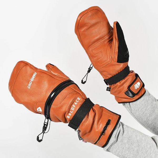 【数量限定アウトレット品】 スノーボード ミトン ハンドアウト グローブ HAND OUT GLOVES メンズ BALDFACE PRO MITTEN レザー 本革 手袋 スノボ スキー スノー 2023-2024冬新作 10%off 【Y1989327269】(13015円)