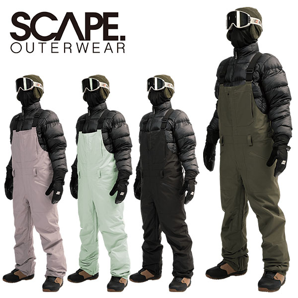 SCAPE（エスケープ） スノーボードウェア BIB PANTS メンズ パンツ