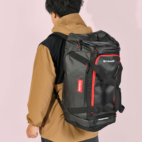 コロンビア 2WAY ボストンバッグ Columbia メンズ レディース ブレムナースロープS 40L ダッフル バックパック 大容量 黒  PU8613