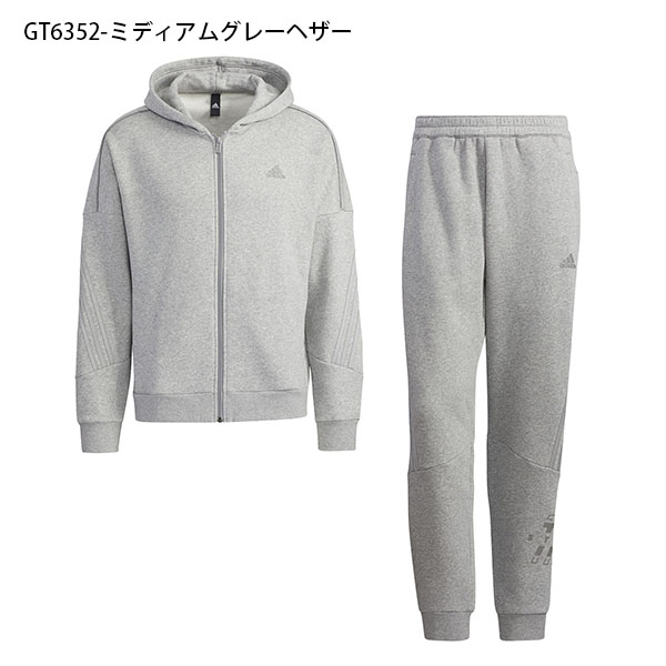 アディダス メンズ スウェット 上下セット Adidas M お買い得 Word Fzスウェットパーカー 3本ライン Ejy77 ロングパンツ ジャージ Bn649 21秋新作 フルジップ