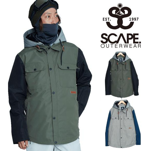 半額 50%off スノーボードウェア SCAPE エスケープ EQUALIZE JACKET