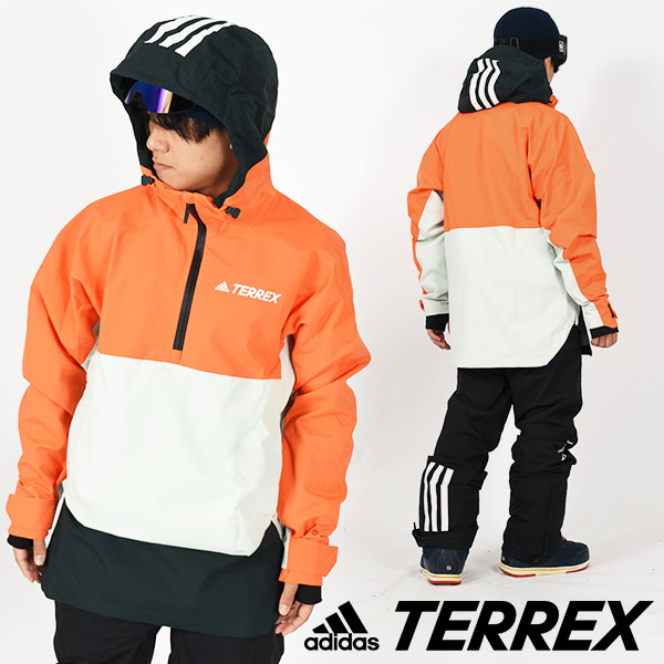 ラスト1着 2XLサイズ スノーボードウェア アディダス スノーボーディング adidas snowboarding テレックス 2レイヤー  アノラック メンズ スノボ hc7740 30%off