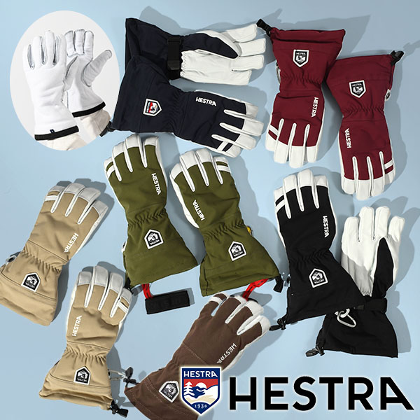 HESTRA（ヘストラ） レザーグローブ Heli Ski メンズ 五指 本革 天然