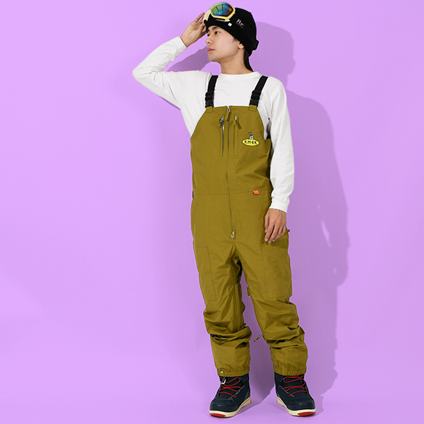 スノーボードウェア KM4K カモシカ PARADICE BIB PANTS メンズ