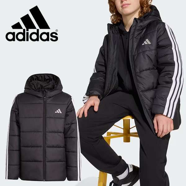 スーベニアジャケット三点 adidas（アディダス） キッズ 中綿 ジャケット adidas K ESS 3S パ