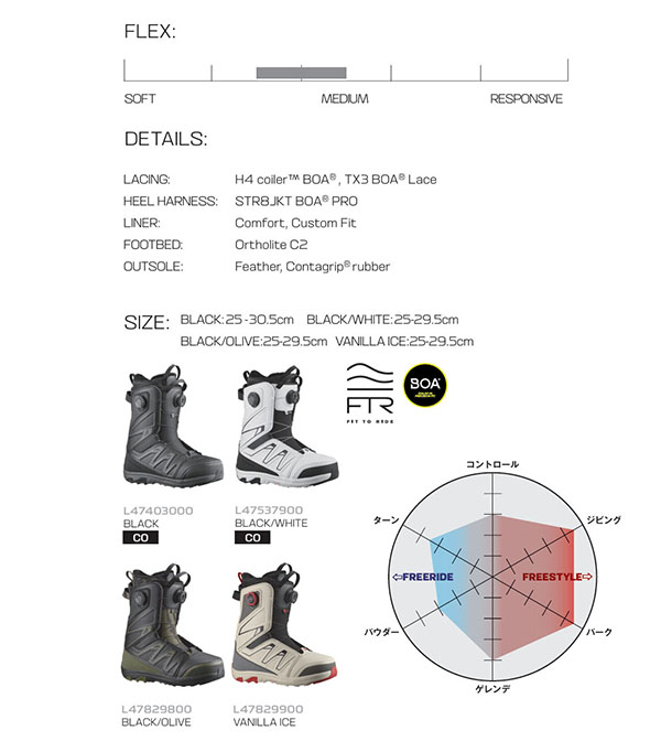 SALOMON（サロモン） スノーボード ブーツ LAUNCH BOA SJ BOA ローンチ