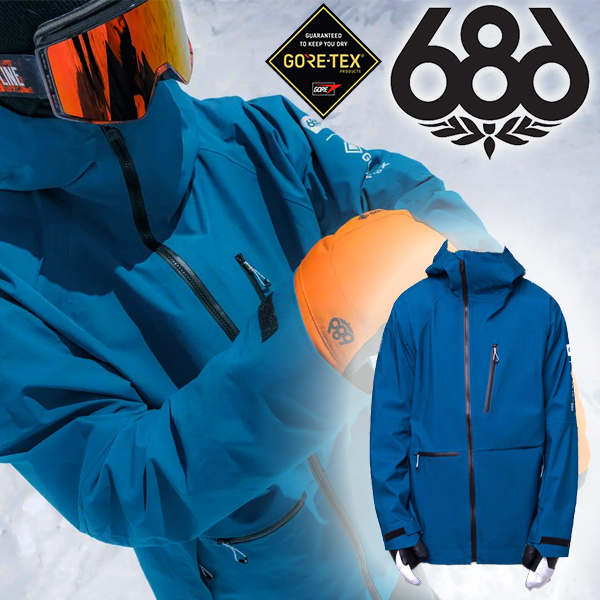 30%off スノーボードウェア 686 SIX EIGHT SIX シックスエイトシックス ブルー GORE-TEX PRO 3L  THERMAGRAPH JACKET 2023-2024冬新作 : m2w121-blue : エレファントSPORTS - 通販 -  Yahoo!ショッピング