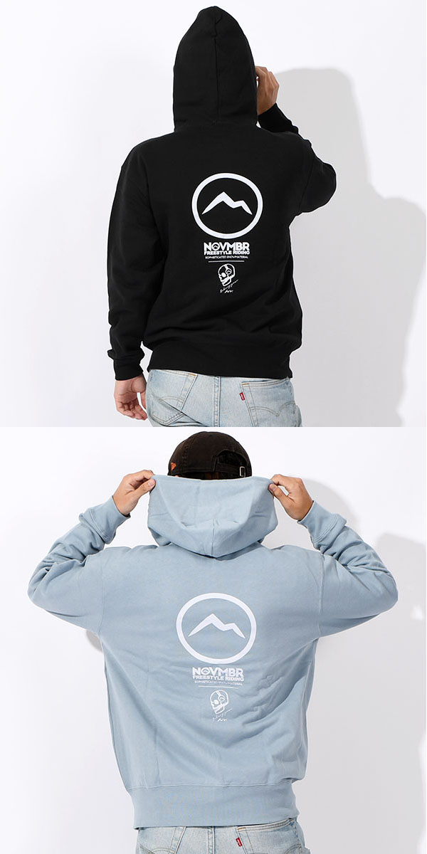 ノベンバー　ボンデッドパーカー　Mサイズ　新品未使用 NOVEMBER（ノベンバー） ジップパーカー スノー ボード ZIP PARKA