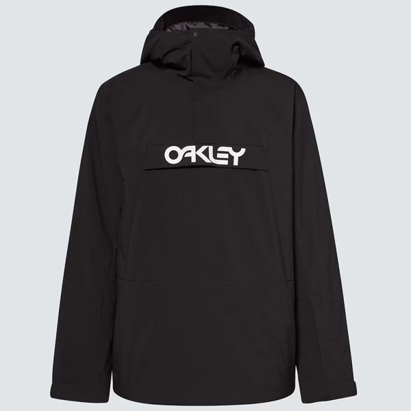 美品OAKLEY アノラックスノーボードジャケット ブラック OAKLEY（オークリー） 40%off スノーボードウェア メンズ ジャケット