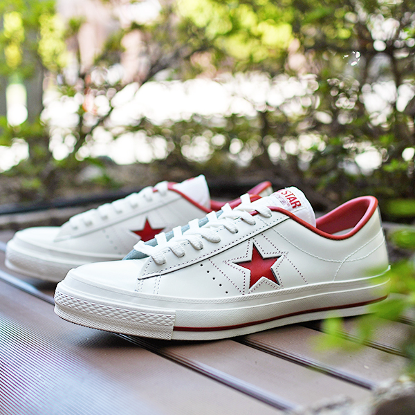 コンバースALL STAR ワンスター　レッド スニーカー　日本製 日本製】ワンスター 赤 レザー レッド one star ALL STAR - メルカリ