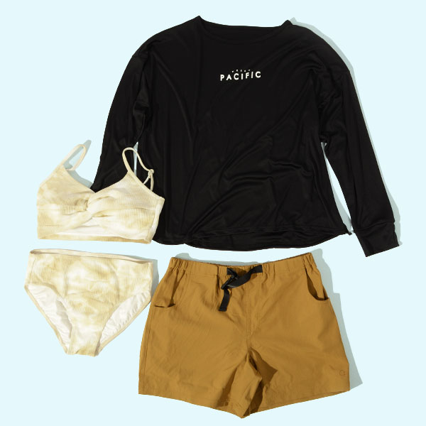 送料無料 水着 4点セット オーシャンパシフィック Ocean Pacific OP レディース ビキニ ラッシュガード 長袖Tシャツ サーフパンツ  体型カバー 522806 2023夏新作 :op-522806:エレファントSPORTS 通販 