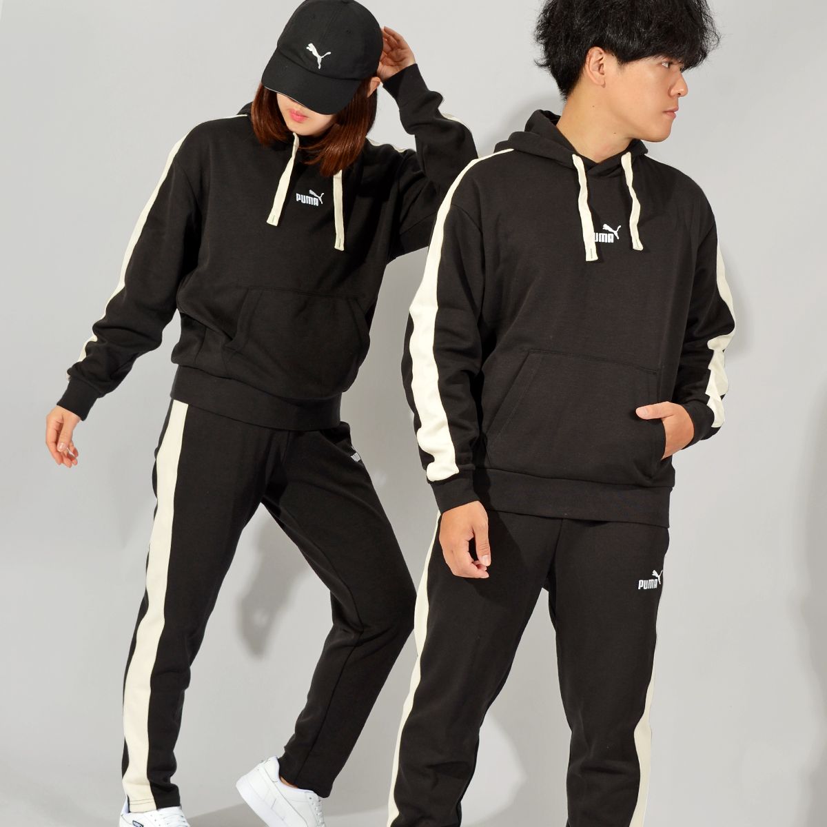 30%off プーマ メンズ レディース スウェット 上下セット PUMA CORE HERITAGE フーディースウェット テーパード パンツ ジャージ 677675 677676｜elephant｜02