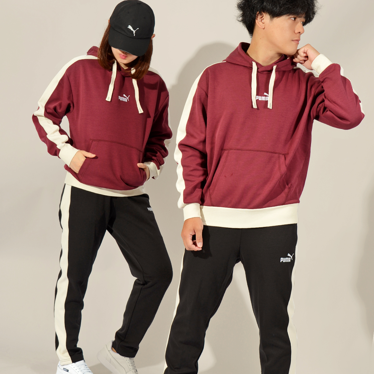 30%off プーマ メンズ レディース スウェット 上下セット PUMA CORE HERITAGE フーディースウェット テーパード パンツ ジャージ 677675 677676｜elephant｜03