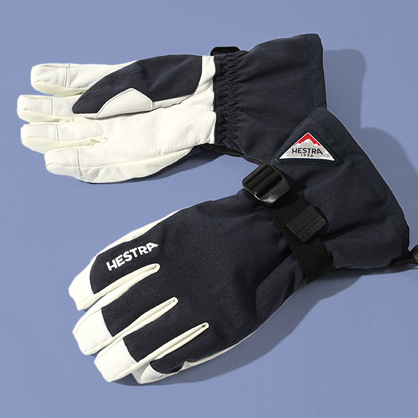 HESTRA（ヘストラ） レザーグローブ Powder Gauntlet メンズ 五指 本革