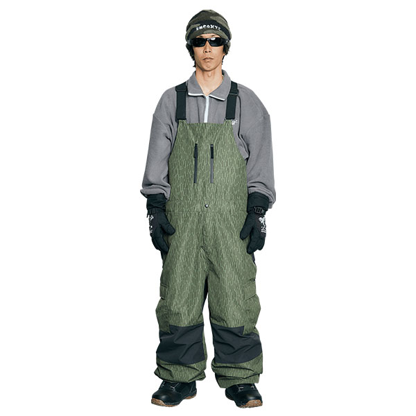 ROME SDS スノーボードウェア ローム メンズ BAGGY CARGO BIB PANTS