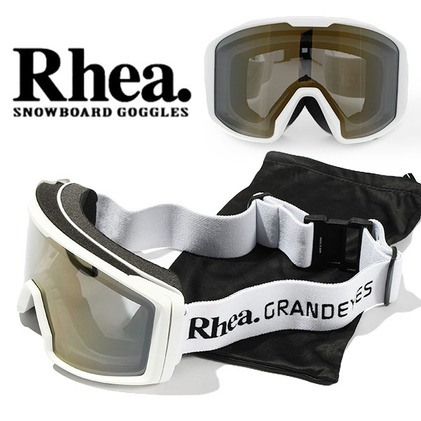 現品限り ゴーグル 平面レンズ ダブルレンズ Rhea レア ミラー くもり