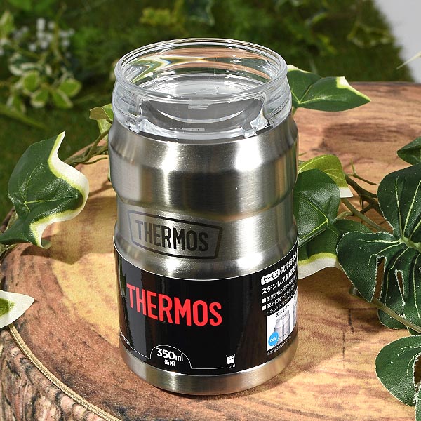 送料無料 350ml缶がすっぽり入る 保冷缶ホルダー サーモス THERMOS 保温保冷 丸洗い可能 アウトドア キャンプ フェス ROD-0021｜elephant｜03