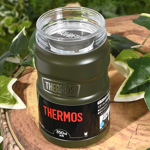 送料無料 350ml缶がすっぽり入る 保冷缶ホルダー サーモス THERMOS 保温保冷 丸洗い可能 アウトドア キャンプ フェス ROD-0021｜elephant｜06