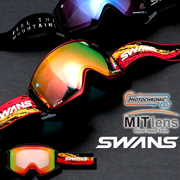 swans rovo 換気 ゴーグル MITレンズ SWANS 送料無料 スノーゴーグル スワンズ ROVO ロボ 調光
