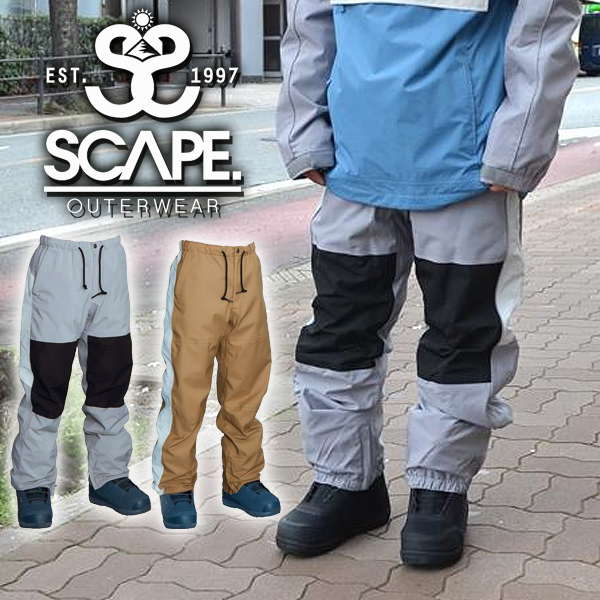 スノーボードウェア SCAPE エスケープ TRACK PANTS メンズ