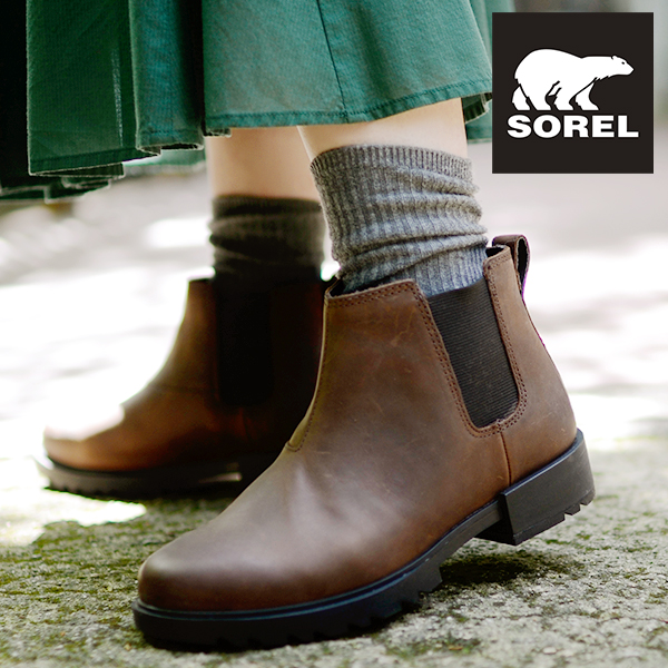 30%off ソレル SOREL ショートブーツ レディース EMELIE 2 CHELSEA WP