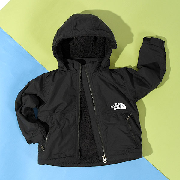 現品限り ノースフェイス 子供 ベビー 裏フリース ジャケット キッズ THE NORTH FACE コンパクト ノマド ジャケット NPB72257