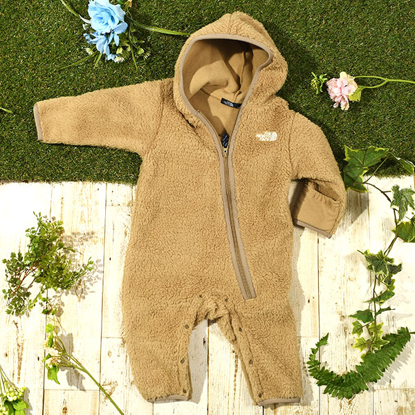 ザ ノースフェイス もこもこ フリース ロンパース キッズ 子供 防風 THE NORTH FACE...