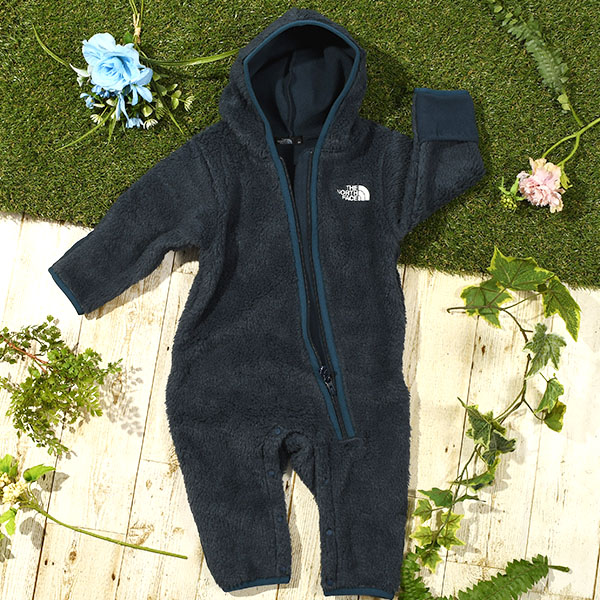 ザ ノースフェイス もこもこ フリース ロンパース キッズ 子供 防風 THE NORTH FACE...