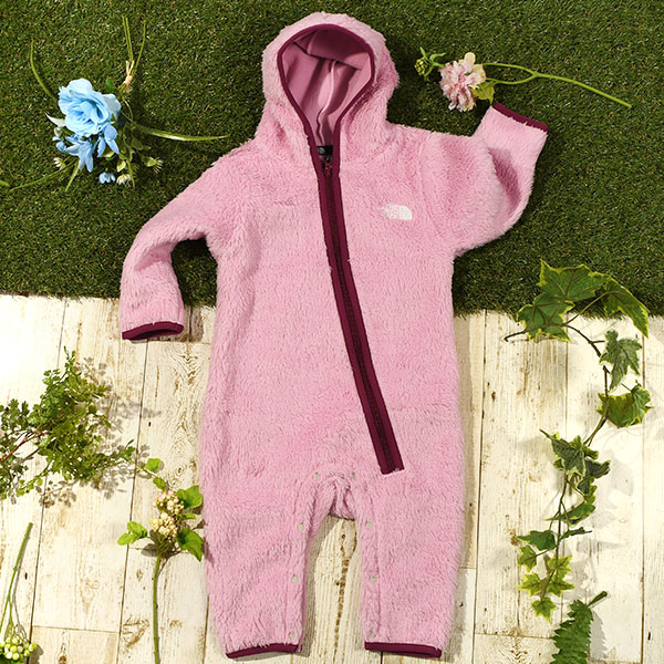 ザ ノースフェイス もこもこ フリース ロンパース キッズ 子供 防風 THE NORTH FACE ベビー シェルパ フリーススーツ 赤ちゃん  NAB72309